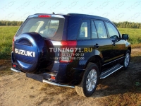 Пороги с площадкой 42,4 мм Grand Vitara 5D 2012